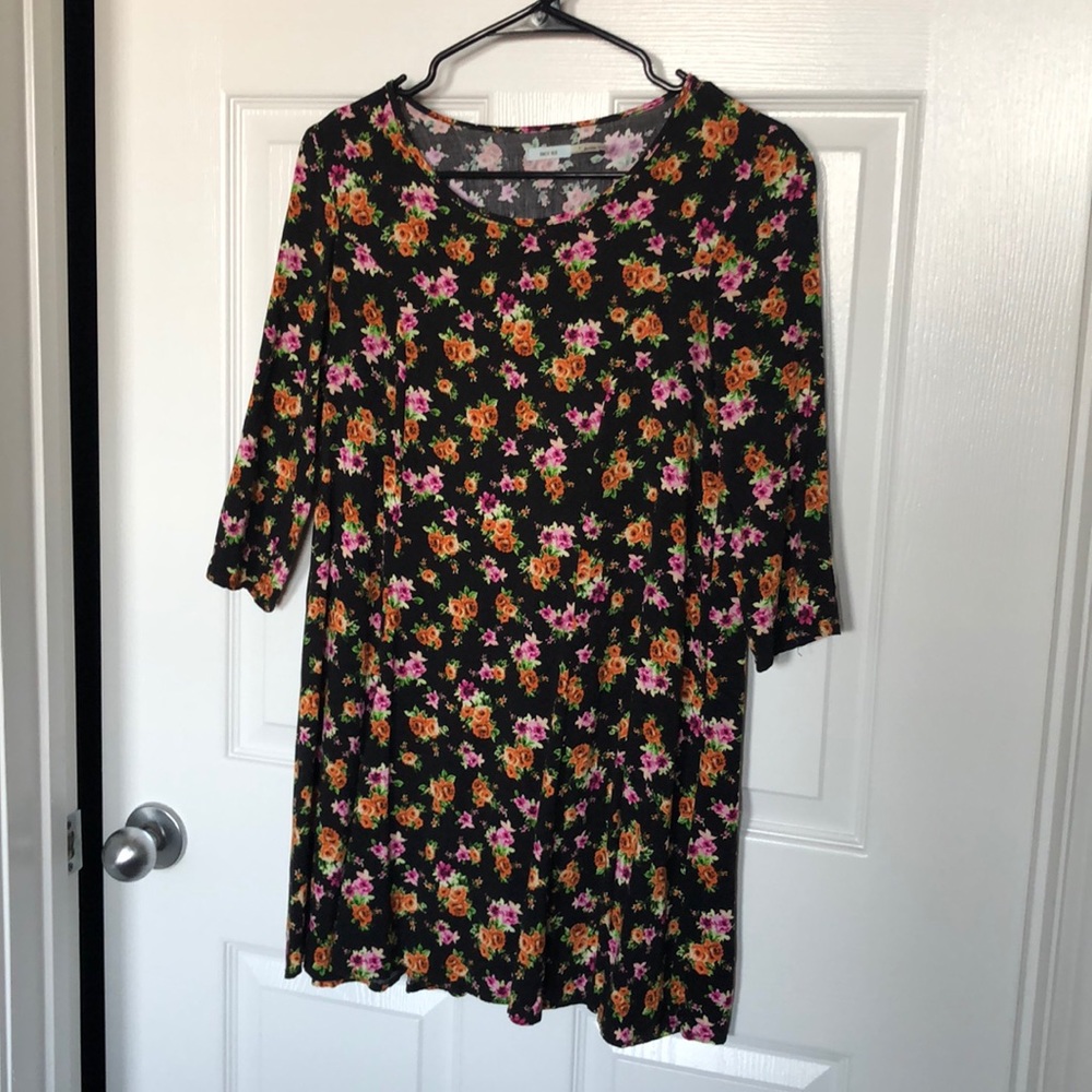 Urban outfitters floral fall dress